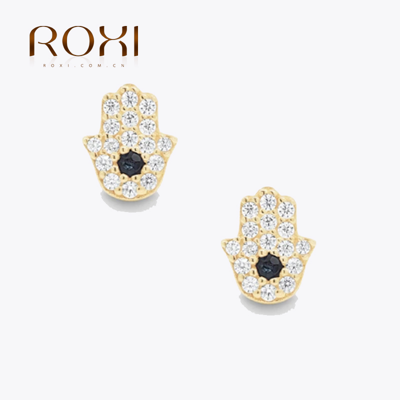 Vintage Things Collection - ROXI Роскошные серьги-гвоздики из стерлингового серебра