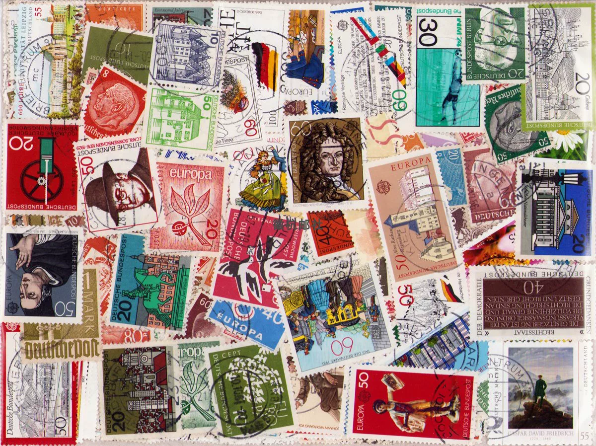 Collectible Vintage Postage Stamps - Винтажные почтовые марки ФРГ Западной Германии,