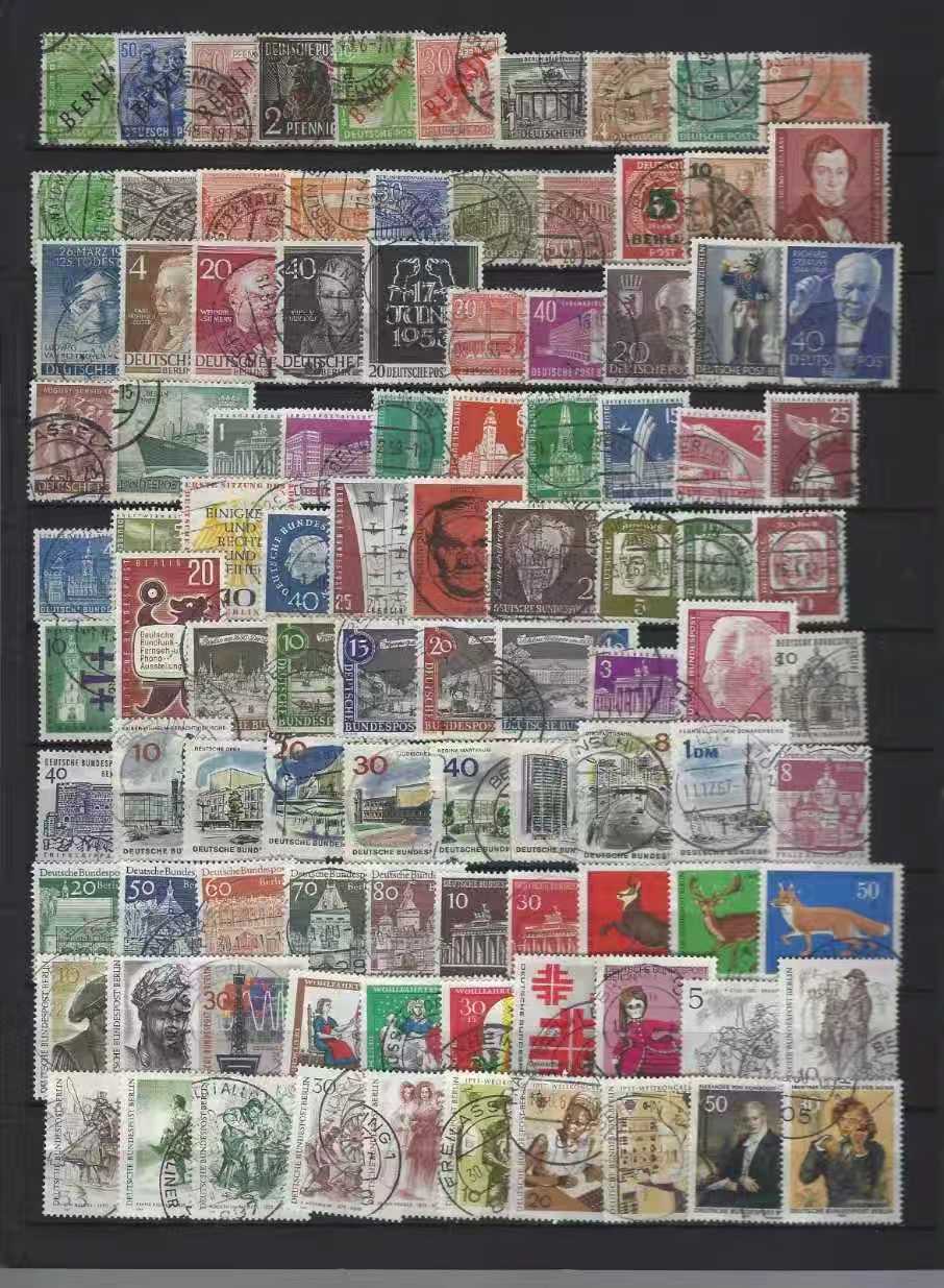 Collectible Vintage Postage Stamps - 100/300/500 шт. винтажных почтовых марок из