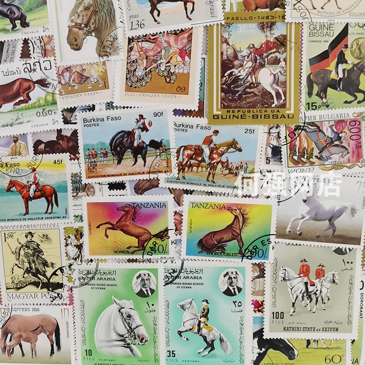100 различных конских марок, н – обзор и цена Collectible Vintage Postage Stamps