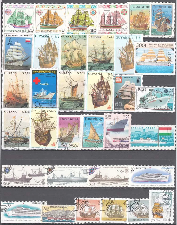 100 специальных штампов из кол – обзор и цена Collectible Vintage Postage Stamps
