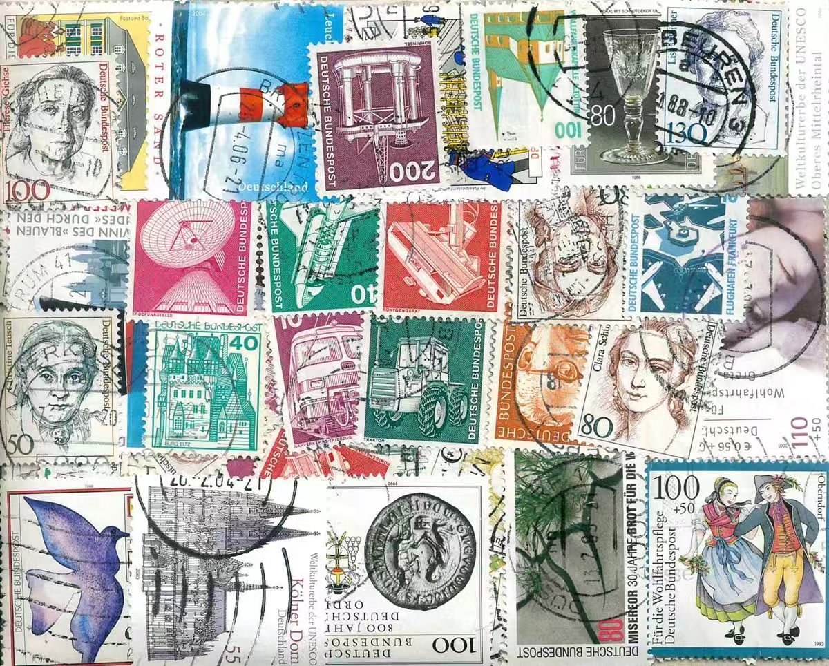 Немецкие почтовые марки, ассор – обзор и цена Collectible Vintage Postage Stamps