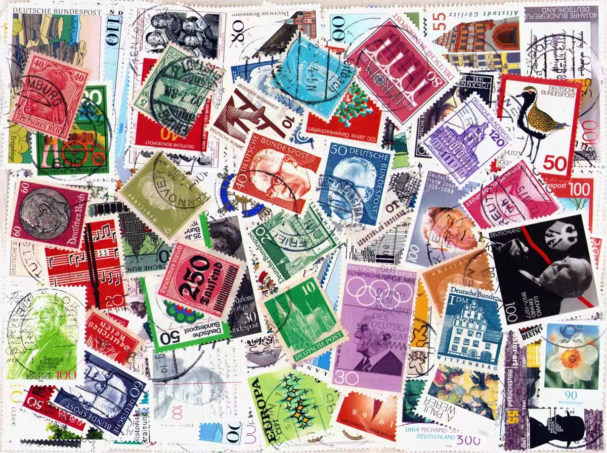 Немецкие почтовые марки, ассор – обзор и цена Collectible Vintage Postage Stamps